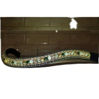 Equestrian Leather Horse Premium Quality Brow Bands With <b>Rhinestone</b> <b>Top</b> Supplier Manufacturer Saman Exports - Product Image 5
