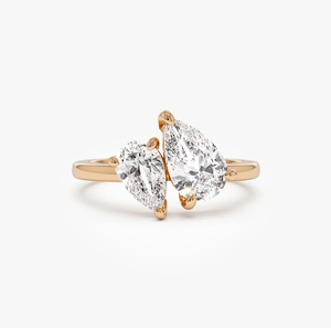 Anillo de Compromiso de Oro Amarillo de 14K con Diamante Cultivado en Laboratorio con Corte de Pera Vintage, Certificado por IGI, para Aniversario - Product Image 3