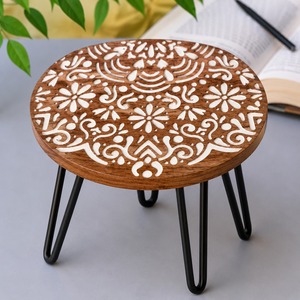 Elegant Wooden And Iron <b>Cake</b> <b>Stand</b> With Rustic Design For Dessert Display Wedding Decoration And Bakery Presentation - Product Image 3