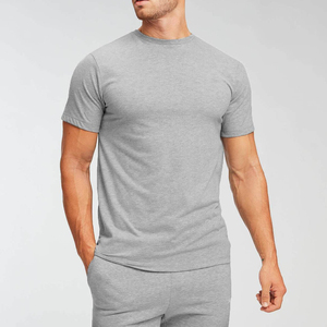 Camiseta de Hombre de Algodón Grueso, Corte Regular, Hombro Recto, Manga Corta, Color Sólido, Cuello Redondo, Ecológica, Personalizable OEM - Product Image 6