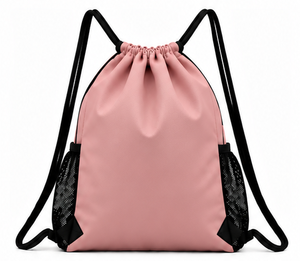 Bolsa de nailon impermeable con cordón, mochila ligera para gimnasio, deportes, viajes, escuela, eventos, bolsa de almacenamiento para regalos, viaje - Product Image 2