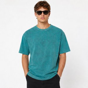 Custom oversized cotton mens <b>tshirt</b> Low MOQ for US Streetwear Brands with custom logo and boxy <b>tshirt</b> - Product Image 1