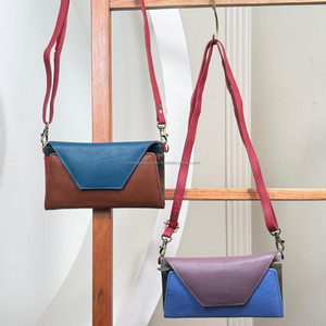 Nuevo monedero largo personalizado de cuero reciclado con cierre a presión triple para mujer, organizador de tarjetas múltiples, monedero de mano de Color caramelo para mujer - Product Image 4