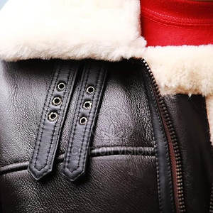 Chaqueta de Piel de Oveja de Diseño, Chaqueta de Moda con Forro de Lana, Chaqueta de Piel de Oveja de Alta Calidad Hecha a Medida - Product Image 3