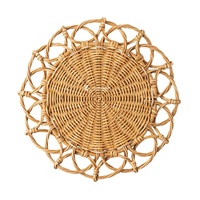 Set de table bohème en rotin tressé, articles de cuisine écologiques, tapis et sous-plats sur mesure, fabricant vietnamien