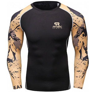 Impression personnalisée de rash guards, tissu sport premium, séchage rapide, vêtements de sport, export direct d'usine, qualité supérieure - Product Image 2