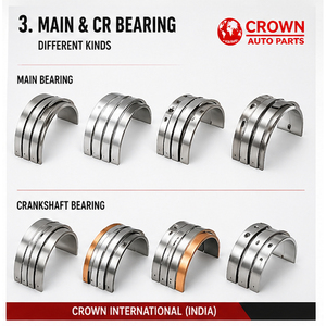 Cojinete Principal para Motores Diésel de Tractor de 3 Cilindros Ford Escort E430 E435, OEM D10073830, Referencia Cruzada B1157A - Product Image 3