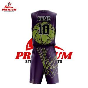 Ensembles d'uniformes de basketball personnalisés respirants de haute qualité par sublimation, grandes tailles, maillots de sport anti-humidité pour hommes et femmes - Product Image 2