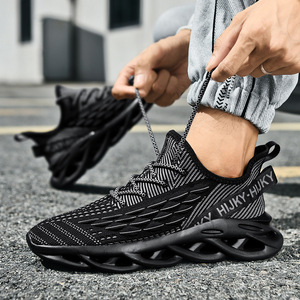 Lightweight Trendy Sports Leisure <b>Sneakers</b> Fly Knit Breathable Mesh Surface Comfortable Buffer Design Outdoor Jogging Footwear - Product Image 1