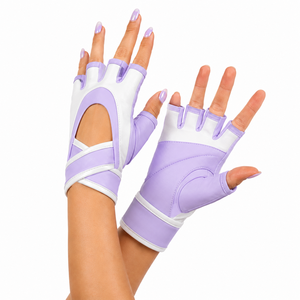 Guantes de agarre fuerte a precio económico en oferta, guantes de cuero de medio dedo para baile, guantes de medio dedo para pole dance - Product Image 1