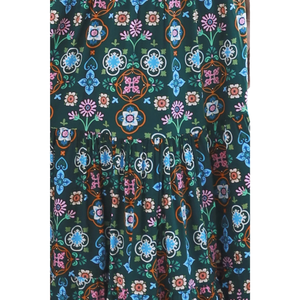 Robe longue décontractée à imprimé floral pour femme, avec découpes, idéale pour l'été - Product Image 4