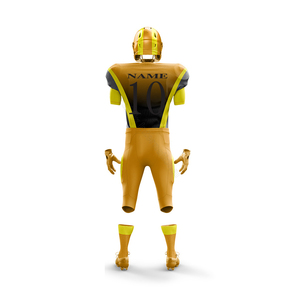 Breathable Quick Dry 100% Polyester American Football Uniform Set Customized Printed Anti-Bacterial Eco-Friendly V-<b>neck</b> - Product Image 3