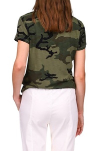 T-shirts pour femmes, mode estivale, t-shirts légers à manches courtes, imprimés camouflage pour femmes - Product Image 2
