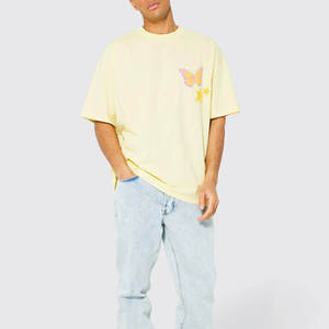 Camisetas de Hombre de Corte Regular con Estampado Gráfico, 100% Algodón, Logotipo Personalizado, Impresión Puff, Transpirables, Ecológicas, de Secado Rápido y Manga Corta - Product Image 3