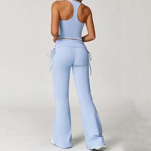 Ensemble 3 pièces de vêtements de sport pour femmes, taille haute, respirant, sans couture, en Spandex/Nylon 220g, comprenant Leggings, Veste de sport et Yoga - Product Image 4