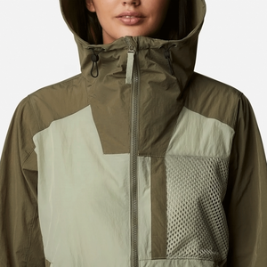 Chaqueta Cortavientos Ligera con Capucha para Mujer, Impermeable, para Senderismo al Aire Libre, con Bloques de Color, Transpirable, Estilo Urbano Deportivo - Product Image 6