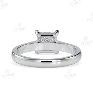 Bague de fiançailles classique D'VINS JEWELS en or massif 14 carats avec diamant taille princesse VVS cultivé en laboratoire, 2 carats, avec certificat IGI - Product Image 6