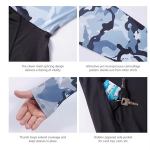 Sudadera con Capucha para Pesca, Diseño Nuevo, Cierre con Bolsillos, Diseño OEM, Ligera, Manga Larga, Secado Rápido, 100% Poliéster, UPF 50 - Product Image 5