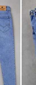 Jeans de Mezclilla para Hombre, Diseño Clásico con Bolsillos Redondos, Pantalones Casuales Elegantes, Corte Clásico, Costuras Resistentes, Cómodos para Uso Diario - Product Image 5
