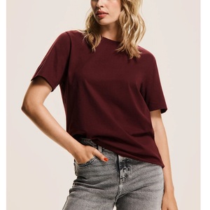 เสื้อยืดผู้หญิงแขนสั้นปักลายสีลาเวนเดอร์ คอกลม ผ้าฝ้ายนุ่ม สไตล์เกาหลี ระบายอากาศได้ดี เป็นมิตรกับสิ่งแวดล้อม ทรงปกติ - Product Image 4