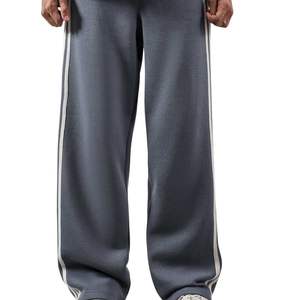 Pantalones Deportivos de Algodón Grueso Extra Grandes Personalizados OEM para Hombre, Pantalones Deportivos Negros Casuales de Primera Calidad, Servicio OEM al por Mayor - Product Image 1