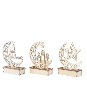 Bandejas de Chocolate Color Dorado Ideales para Almacenamiento de Alimentos en el Hogar, Elegantes Bandejas Decorativas de Hierro con Forma de Luna para Ramadán - Product Image 3