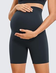 Shorts de maternité pour femmes, respirants et à séchage rapide, avec poches latérales, effet push-up, leggings de yoga ajustés et confortables pour le fitness - Product Image 2