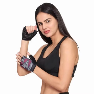 <b>Half</b> Finger Exercise Gloves Weightlifting Gym Fitness Training Gloves Shockproof Palm Anti <b>Slip</b> Custom Gym Gloves - Product Image 2