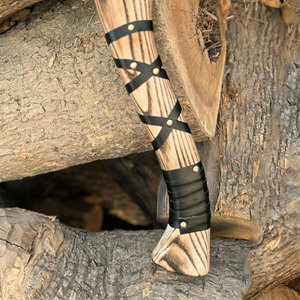 ขวานไวกิ้งทำมือ ขวานนอร์ดิกมีด้ามไม้ ด้ามจับทำจากไม้  เครื่องมือแบบดั้งเดิมของชาวนอร์ส สำหรับตั้งแคมป์ ล่าสัตว์ และกิจกรรมเอาตัวรอดในป่า - Product Image 3