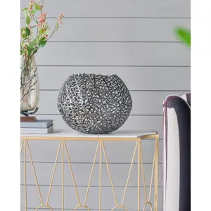 Florero de Hierro Hecho a Mano de Diseño Costero, Ecológico, Decoración Elegante para Mesa de Boda, Exportaciones Zahid Premium para el Hogar - Product Image 2