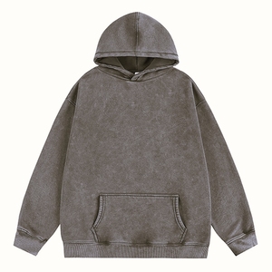 Sweat à capuche personnalisable pour homme 100 % coton avec poche kangourou, lavé, haute qualité, respirant, décontracté, vêtement d'extérieur d'hiver pour homme - Product Image 5