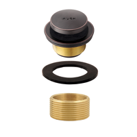 Kit de conversion de bonde de baignoire en laiton de qualité supérieure avec plaque de trop-plein à double trou, raccord universel