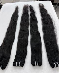 Meilleures extensions de cheveux humains Remy indiens de temple de haute qualité AK Enterprises, lisses, raides, ondulés, Machine-Genius - Product Image 1