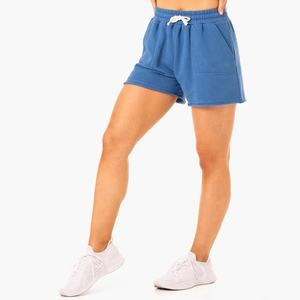 Shorts de Mujer de Alta Calidad, en Oferta, Moda Casual Urbana, Cintura Media con Cordón, Color Sólido, 100% Algodón, Transpirable, Cintura Elástica - Product Image 3