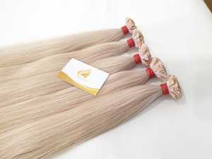 Extensiones de cabello italiano Keratin I-Tips Color claro 100% Cinta vietnamita cruda Cabello humano preadherido de grado Remy - Product Image 6
