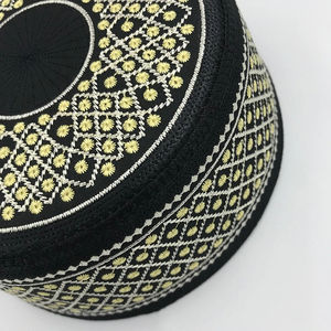 Meilleures ventes 2026 : Bonnets de prière musulmans Kufi pour hommes, couleurs personnalisables, pour usage décontracté en extérieur, toutes saisons, service OEM - Product Image 4