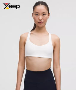 XEEP เสื้อชั้นในกีฬาโยคะสำหรับผู้หญิง XC-SB-132 แบบเรียบง่ายระบายอากาศได้ดีสายรัดปรับได้แผ่นรองถอดออกได้รองรับสูงแห้งเร็ว - Product Image 1