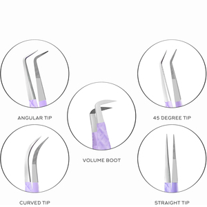 Pinces à cils en acier inoxydable écologiques de qualité supérieure pour les extensions de cils - Product Image 5