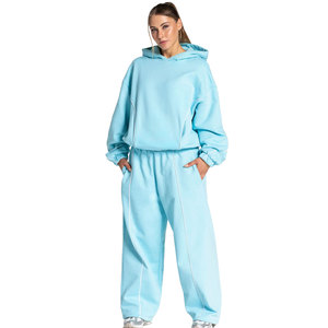 Survêtements de jogging pour femmes, nouvelle mode streetwear, sur mesure, en polyester/coton, respirant, écologique, hiver - Product Image 5