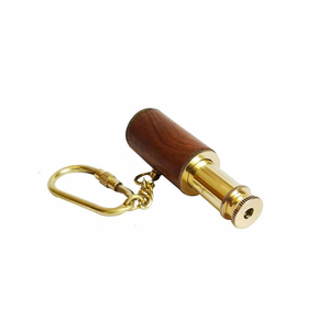 Brass Telescope Key Chain 3 Inch Nautical Marine <b>Keyring</b> Vintage <b>Mini</b> Pullout Telescope Keychain Maritime Gift Accessory - Product Image 3