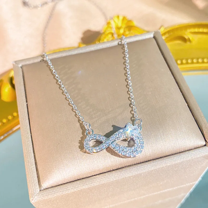 สร้อยคอรูปสัญลักษณ์ ทำจากสแตนเลส 304 ชุบทอง 0.03µm พร้อมประดับเพทายบนสายเคเบิล - Product Image 4