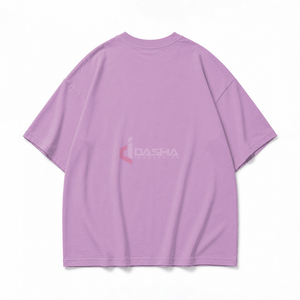 เสื้อยืดเจอร์ซีย์ผู้ชายทรงโอเวอร์ไซส์ผ้าฝ้าย 100% แบบสั่งทำพิเศษ ปักลายยาว ลายเรียบ ดีไซน์เปล่า รับผลิตแบบ OEM ขายส่ง - Product Image 2