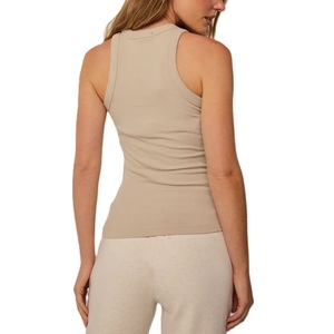 Women's Casual Breathable Gym Fitness Tank <b>Top</b> Ribbed Sleeveless Yoga Racerback Quick-Dry High Quality Sports <b>Tops</b> - Product Image 4