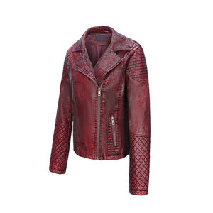 Veste en cuir pour femme pour l'hiver, usage décontracté, qualité supérieure, fermeture éclair sur le devant, vestes en cuir pour femmes - Product Image 6