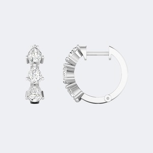 Pendientes de Plata de Ley 925 con Diamantes Cultivados en Laboratorio en Forma de Pera para Mujer, Regalo de Aniversario de Lujo, Certificado IGI SGL, 0.90 ctw - Product Image 5