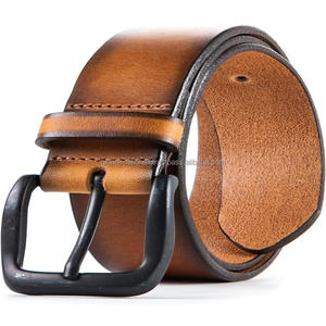 Ceinture décontractée en cuir véritable pour hommes et femmes ceinture décontractée et accessoires d'affaires durables faits à la main - Product Image 3