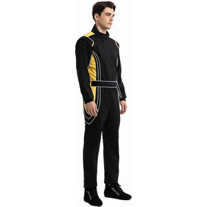 Nuevo Mono de Karting para Adultos Unisex, Color Negro, Cuello Alto, de una Pieza, para Motocross F1, Talla Grande - Product Image 3