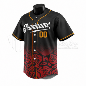 Camiseta de Béisbol Sublimada Personalizada, 100% Poliéster, Secado Rápido, Transpirable, Logotipo Personalizado, Uniforme de Equipo Unisex, OEM, ODM - Product Image 3