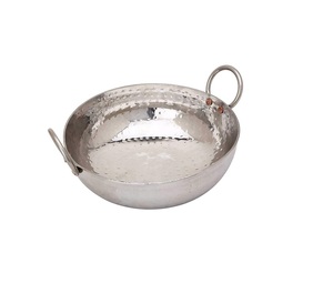 Olla Kadhai de Acero Inoxidable Triple de 1.6 L y 20 cm con Tapa, Utensilios de Cocina de Acero Inoxidable, Kadhai Triple para Inducción, Marca Stahl Artisan - Product Image 3