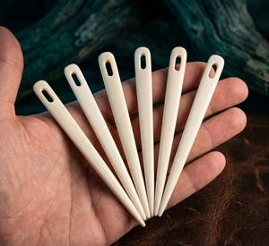 Natural Bone <b>Wool</b> Needle Large Eye Sewing Needle Crochet Knitting Tapestry Needle Handmade Bone Needle Factory Prices - Product Image 1